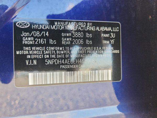 2014 HYUNDAI ELANTRA GLS(Middle)