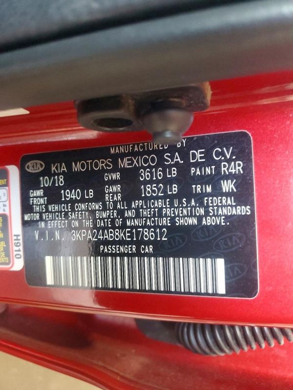 2019 KIA RIO LX, S