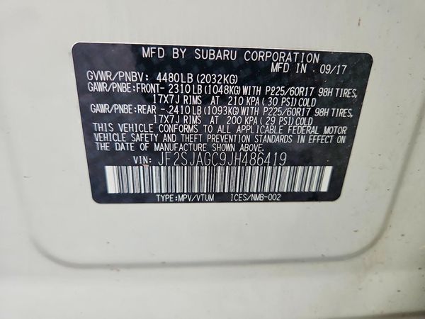 2018 SUBARU FORESTER Premium+ES