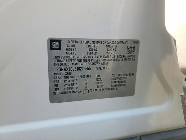 2018 CHEVROLET EQUINOX LT (1LT)