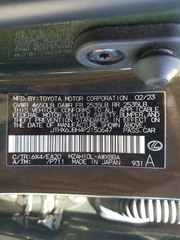 2023 LEXUS UX 250H 250h Base
