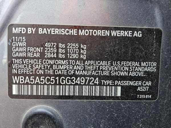 2016 BMW 528