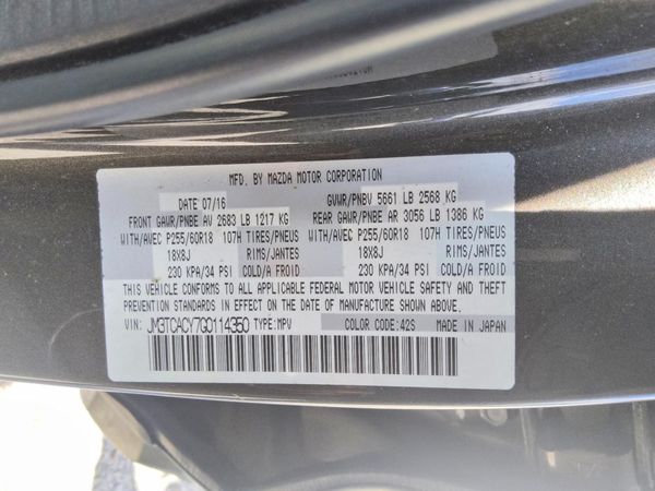 2016 MAZDA CX-9