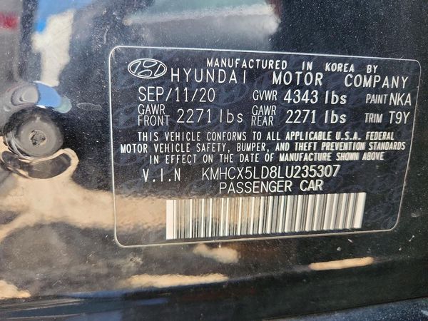 2020 HYUNDAI IONIQ Limited