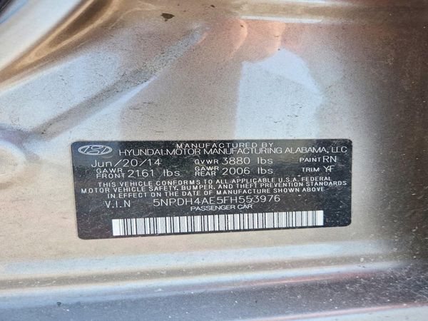 2015 HYUNDAI ELANTRA GLS(Middle)