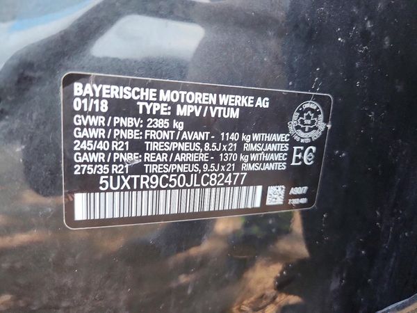 2018 BMW X3 sDrive30i