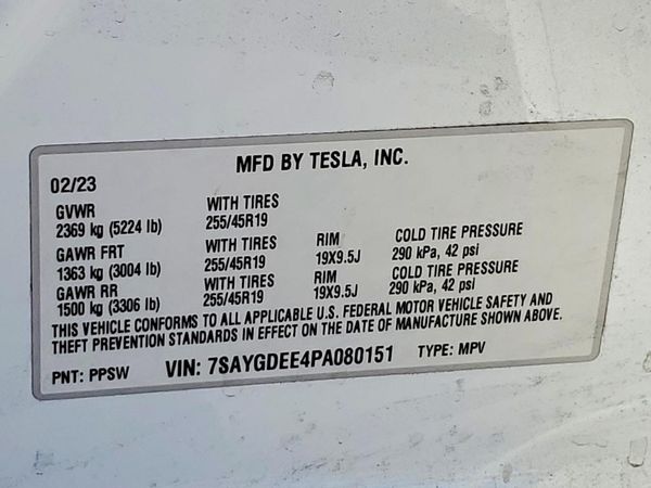 2023 TESLA MODEL Y