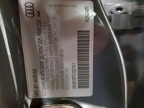 2018 AUDI S3 quattro Premium Plus