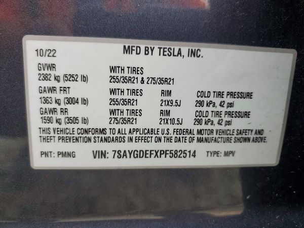 2023 TESLA MODEL Y
