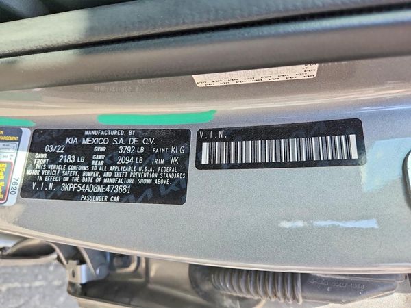 2022 KIA FORTE GT Line