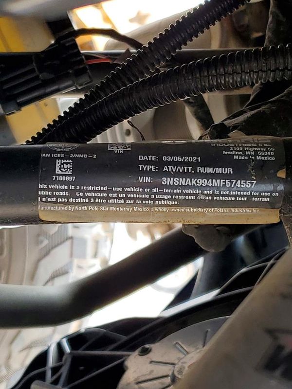 2021 POLARIS RZR 1000 X