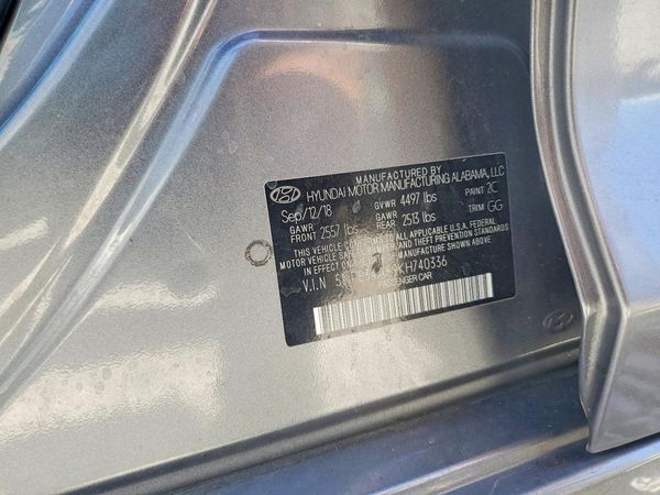 2019 HYUNDAI SONATA