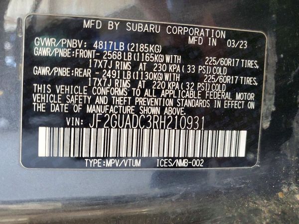 2024 SUBARU CROSSTREK Premium