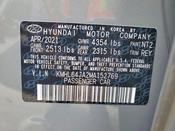 2021 HYUNDAI SONATA SEL