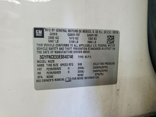 2014 CADILLAC SRX Performance