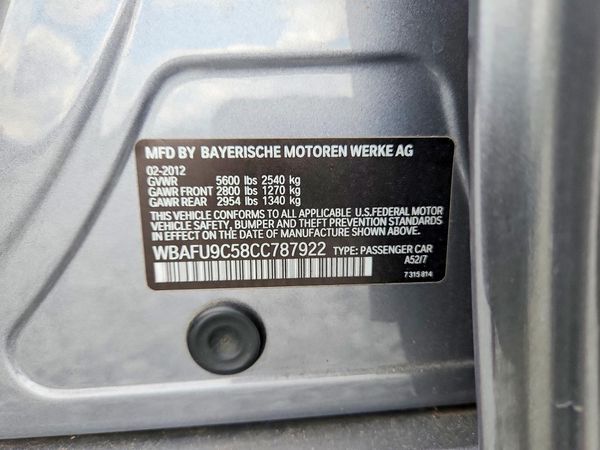 2012 BMW 550 xDrive