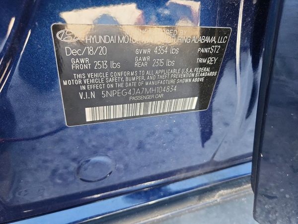2021 HYUNDAI SONATA