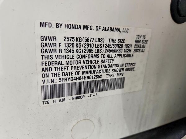 2017 ACURA MDX SH-AWD (Advance)
