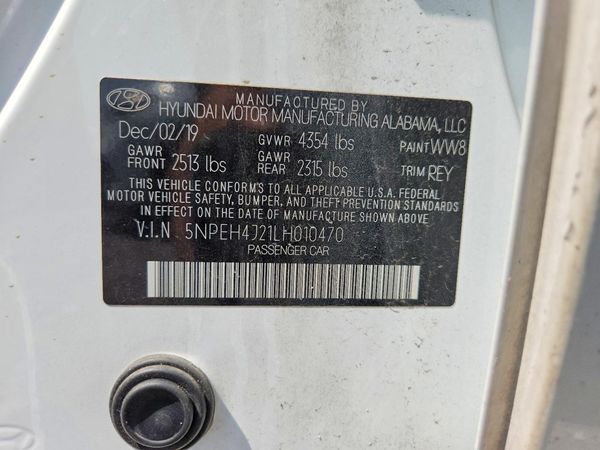 2020 HYUNDAI SONATA