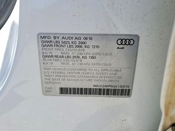 2016 AUDI Q5 quattro Premium Plus