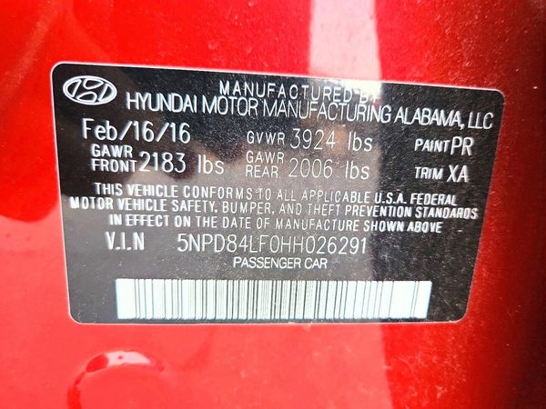 2017 HYUNDAI ELANTRA