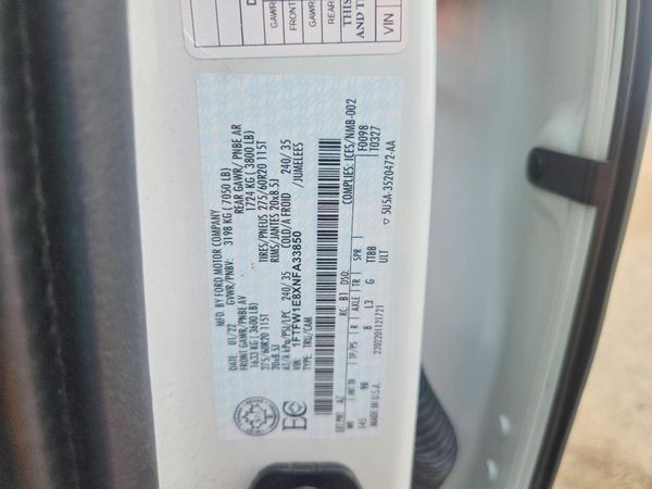 2022 FORD F150 SuperCrew