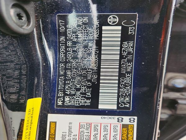 2018 TOYOTA CAMRY LE/SE/XLE/XSE