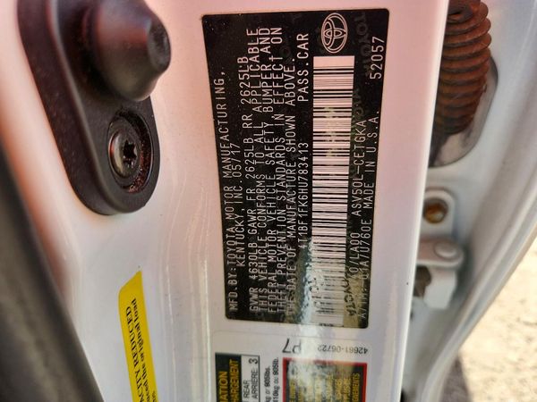 2017 TOYOTA CAMRY