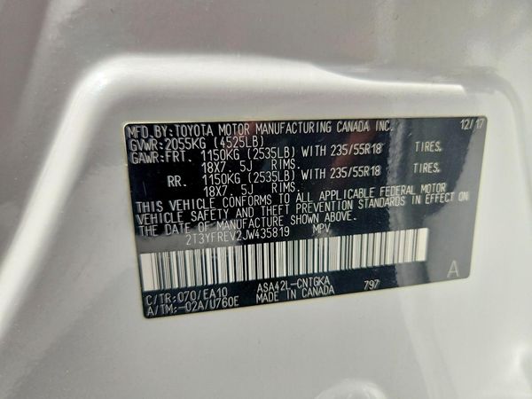 2018 TOYOTA RAV4 Ltd/Platinum