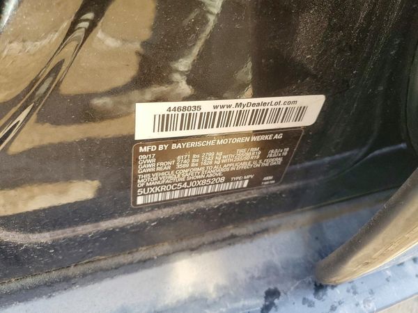 2018 BMW X5 xDrive35i — VINS