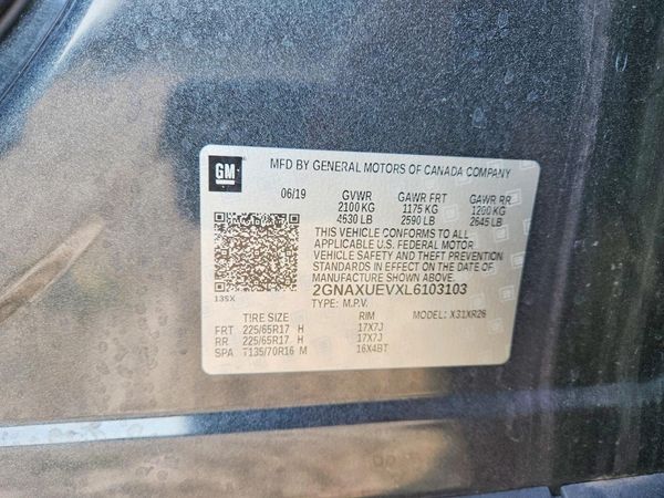 2020 CHEVROLET EQUINOX LT (1LT)