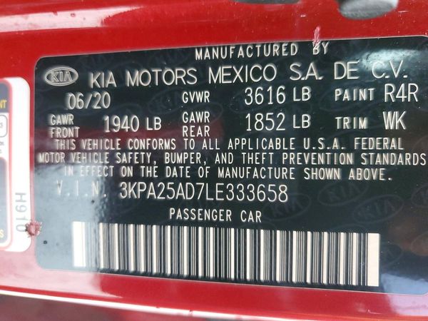 2020 KIA RIO 5-DOOR