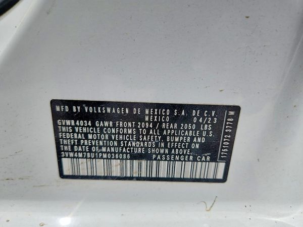 2023 VOLKSWAGEN JETTA S