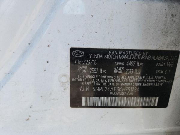 2019 HYUNDAI SONATA Eco Turbo, SE