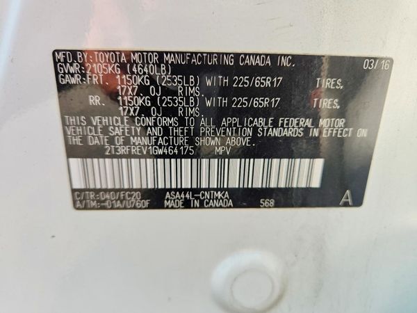 2016 TOYOTA RAV4