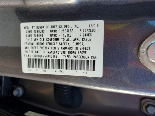 2017 ACURA TLX ADVANCE V6