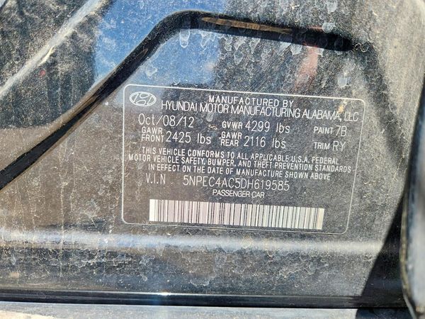 2013 HYUNDAI SONATA