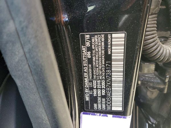 2019 MERCEDES-BENZ CLA CLA250