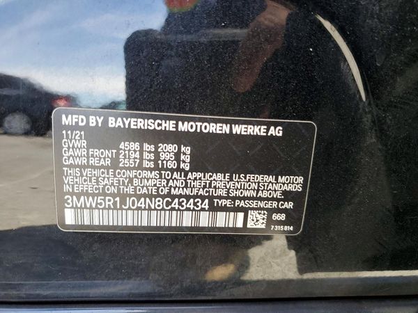 2022 BMW 330I