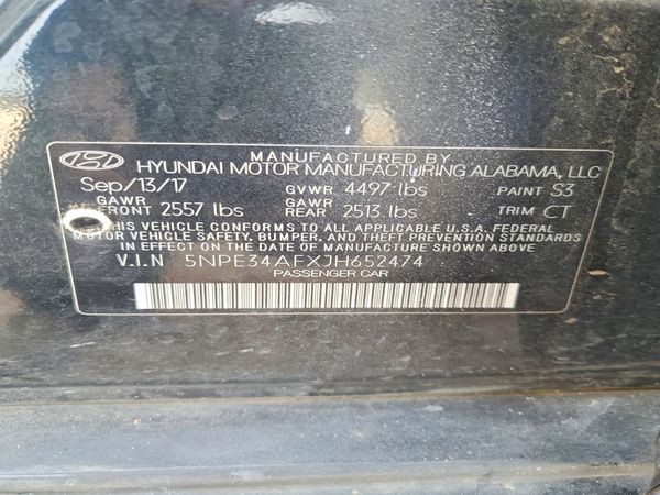 2018 HYUNDAI SONATA