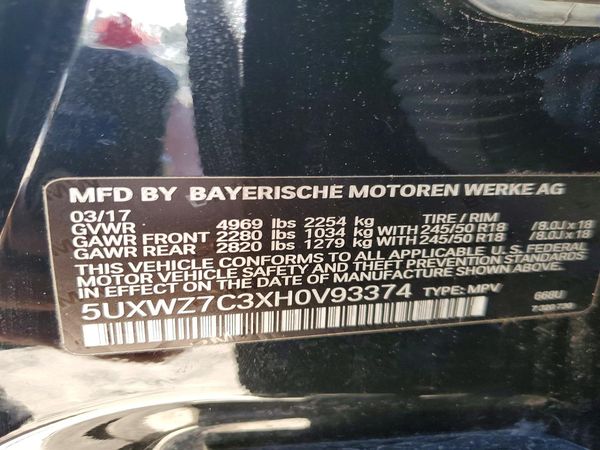 2017 BMW X3 sDrive28i