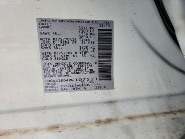 2024 NISSAN TITAN