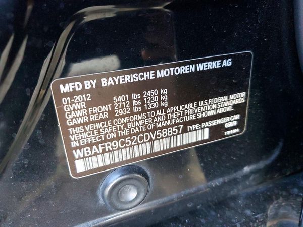 2012 BMW 550