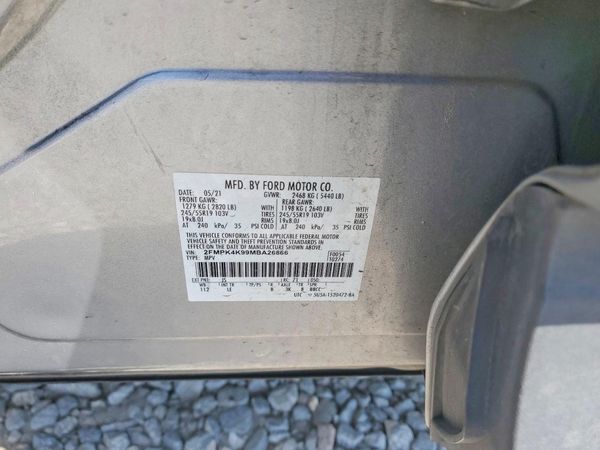 2021 FORD EDGE Titanium — VINS