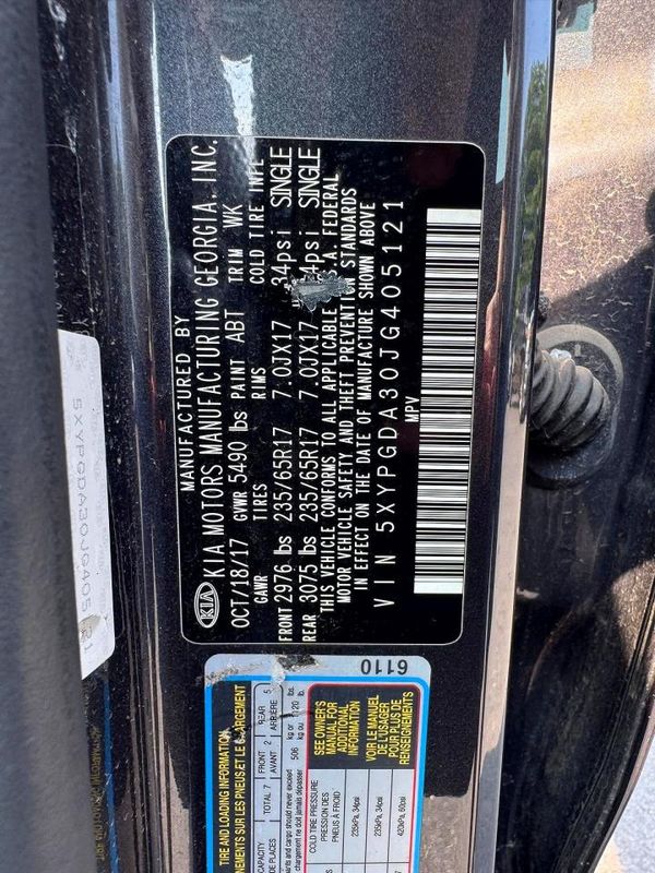 2018 KIA SORENTO L, LX