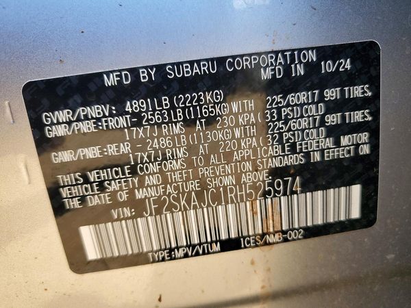 2024 SUBARU FORESTER
