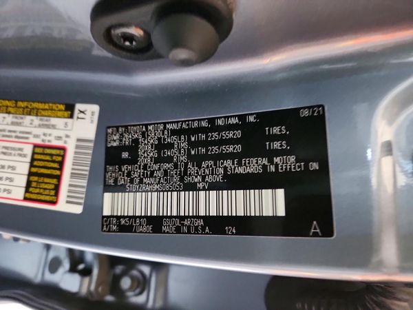 2021 TOYOTA HIGHLANDER Limited