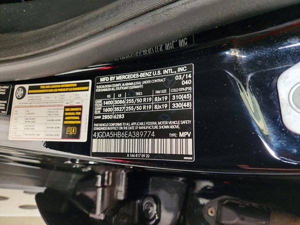 2014 MERCEDES-BENZ ML ML350 4-MATIC