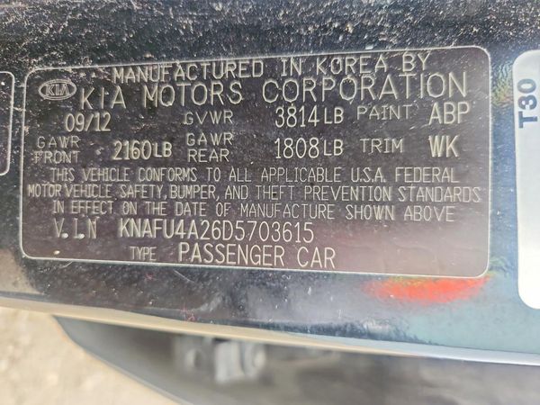 2013 KIA FORTE EX
