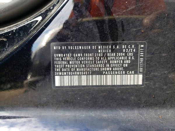 2024 VOLKSWAGEN JETTA SEL, SEL (AQ301 Trans)